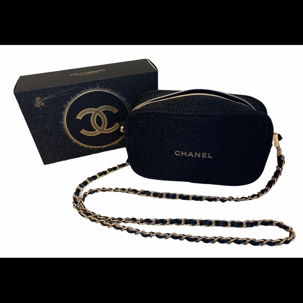 Authentic Chanel Beauty Cosmetic Crossbody Bag